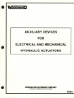 MANUAL 07057A  AUXILIARY DEVICES FOR HYDRAULIC ACTUATORS